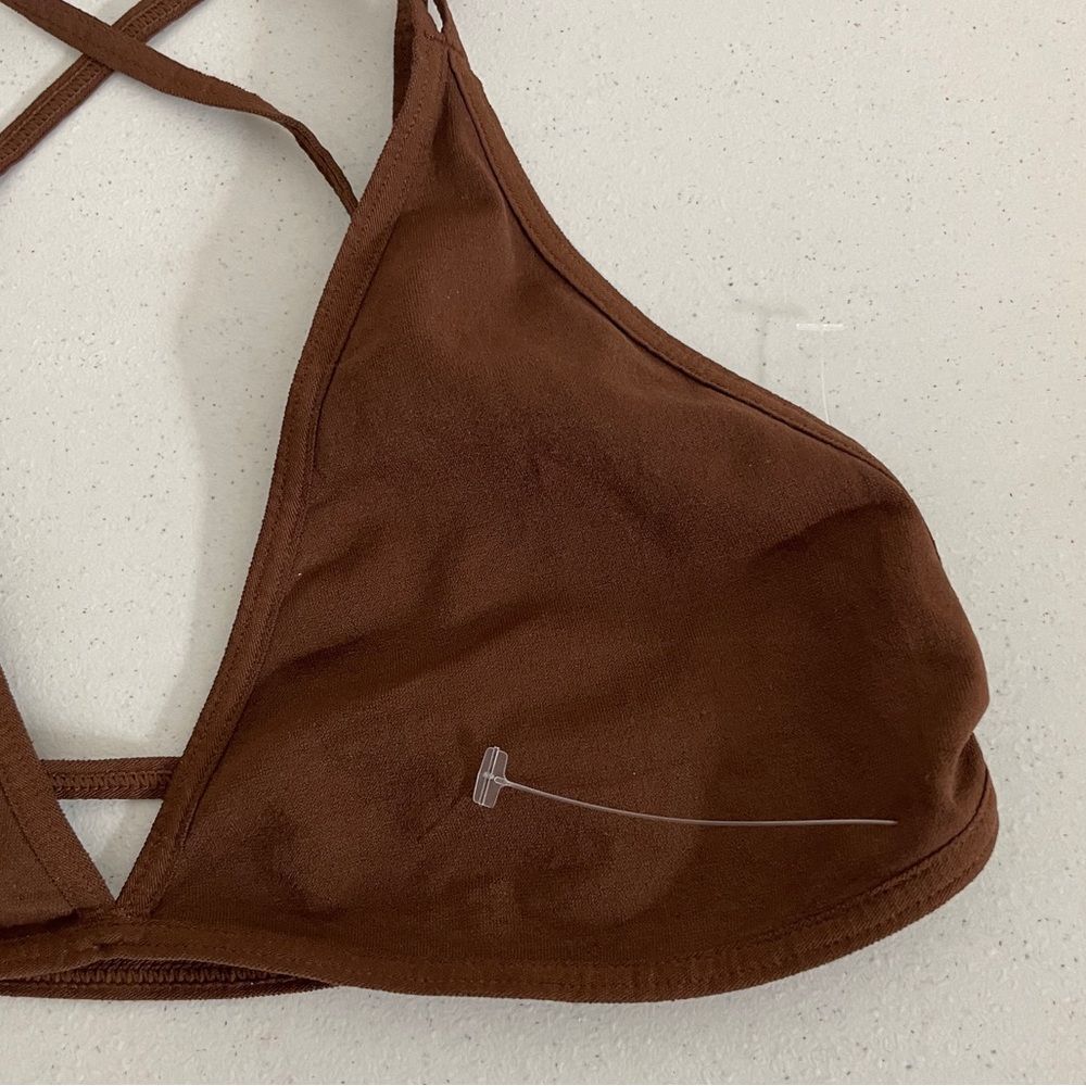 Free People Party In The Back Brown Bralette Size XS/S New - Picture 4 of 7